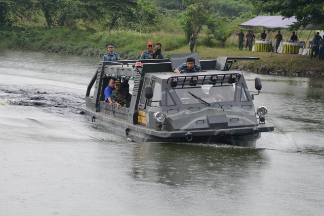 Kasrat X1 ketika diuji jalur air. (Foto: Facebook/ Letkol Mar Citro Subono)