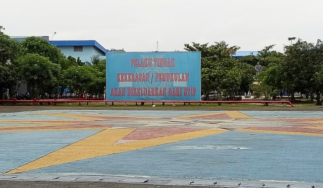 Pemandangan lapangan STIP Jakarta (Foto: Johanes Hutabarat/kumparan)