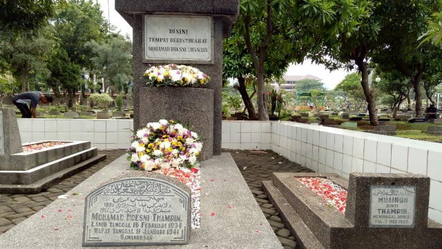 Pemakaman pahlawan MH Thamrin. (Foto: Aria Pradana/kumparan)