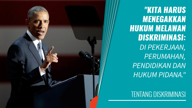 Pidato Perpisahan Barack Obama (Foto: Bagus Permadi/kumparan)