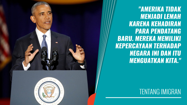 Pidato Perpisahan Barack Obama (Foto: Bagus Permadi/kumparan)