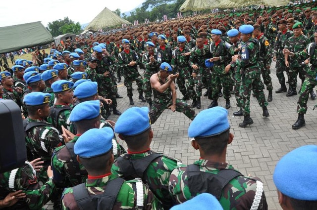 Kopral Bagyo di tengah aksinya (Foto: Dok. Pribadi)