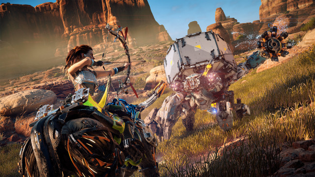 Adegan Horizon Zero Dawn di konsol PlayStation 4. (Foto: Guerrilla/Sony PlayStation)