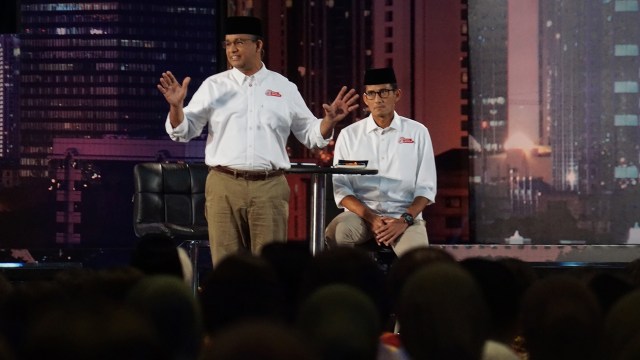 Anies Baswedan menyampaikan visi dan misi (Foto: Aditia Noviansyah/kumparan)