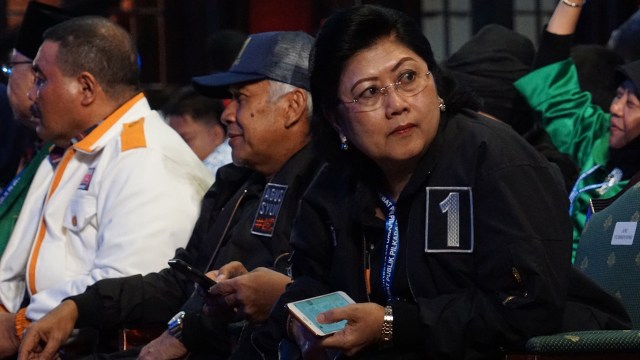 Ani Yudhoyono hadiri debat cagub DKI Foto: Aditia Noviansyah/kumparan