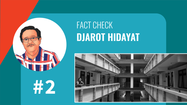 Fact check Djarot Hidayat mengenai rusun. (Foto: Frans Mateus/kumparan)