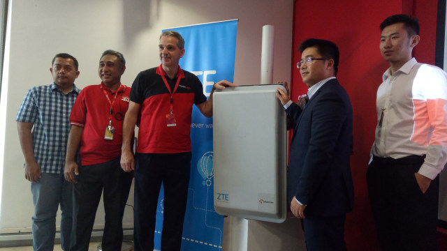 Smartfren memperkenalkan teknologi Massive MIMO  (Foto: Jofie Yordan/kumparan)