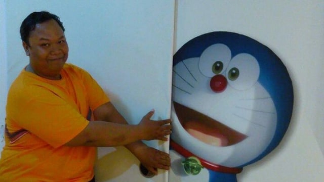 Bima, pengisi suara Gian di Doraemon (Foto: Dok. Prbadi Bimasakti)
