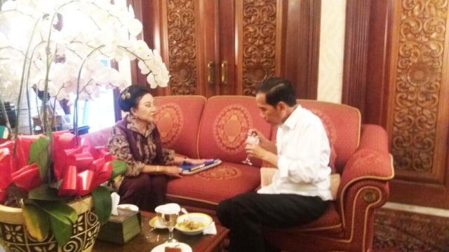 Mooryati bertemu Jokowi membahas film Sultan Agung (Foto: Dok. Istimewa)