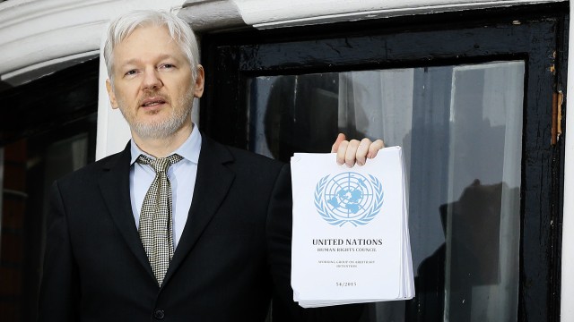 Julian Assange jurnalis dan jubir WikiLeaks. (Foto: AP Photo/Kirsty Wigglesworth)