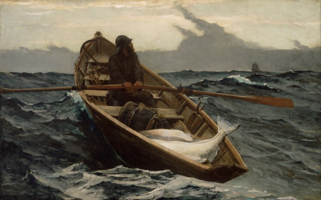 Lukisan Winslow Homer: The Fog Warning (Foto:  Winslow Homer)