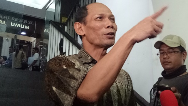 Ichsanuddin Noorsy di Polda Metro Jaya (Foto: Ainul Qalbi/kumparan)