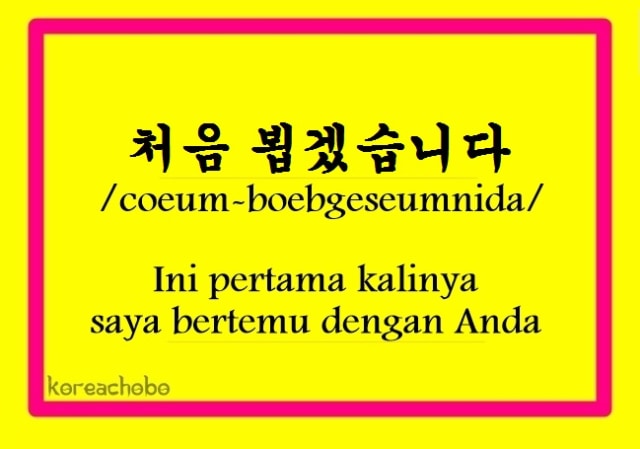 Kosakata yang Wajib Diketahui Saat Berkenalan dengan Orang Korea (3)