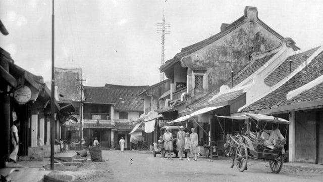 Wajah Pasar Senen di zaman kolonial. Foto: Wikimedia Commons