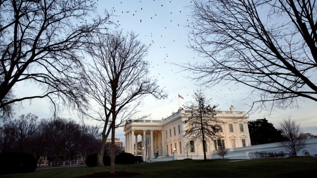 Suasana Gedung Putih. (Foto: Reuters/Yuri Gripas)