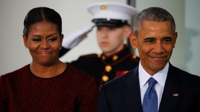 Barrack dan Michelle Obama. (Foto: Jonathan Ernst/Reuters)