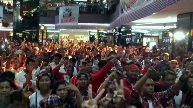 Acara Hip Hip Hura para pendukung Ahok. (Foto: Mustaqim Amna/kumparan)