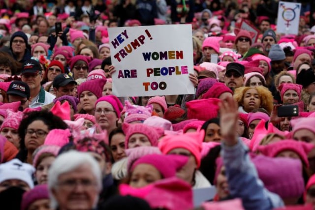 Aksi Women's March. (Foto: Reuters)