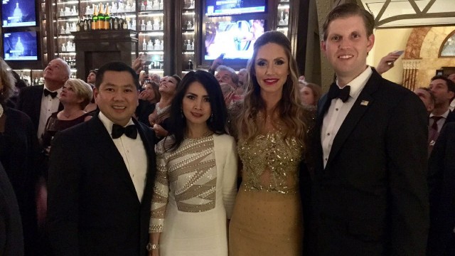 Hary Tanoesoedibjo bersama Eric Trump dan istri (Foto: Hary Tanoesoedibjo/Facebook)