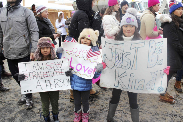 Women' March juga diadakan di Park City. (Foto: Piya Sinha-Roy/Reuters)