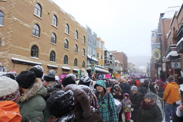 Women's March di Park City,  (Foto: Piya Sinha-Roy/Reuters)