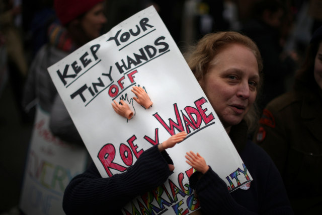 Women's March di Washington. (Foto: Lucy Nicholson/Reuters)