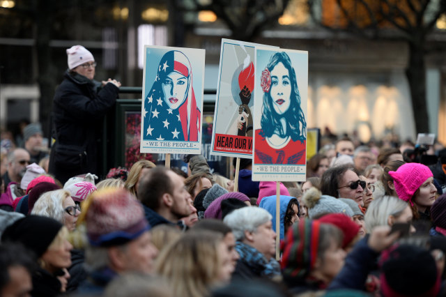 Women's March di Washington (Foto: Lucy Nicholson/Reuters)