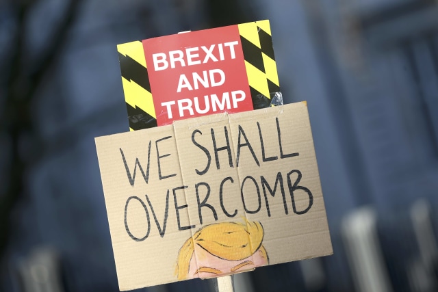 Women's March di London, UK. (Foto: Neil Hall/Reuters)