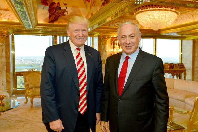 Trump dan Netanyahu di New York. (Foto: Kobi Gideon/Reuters)