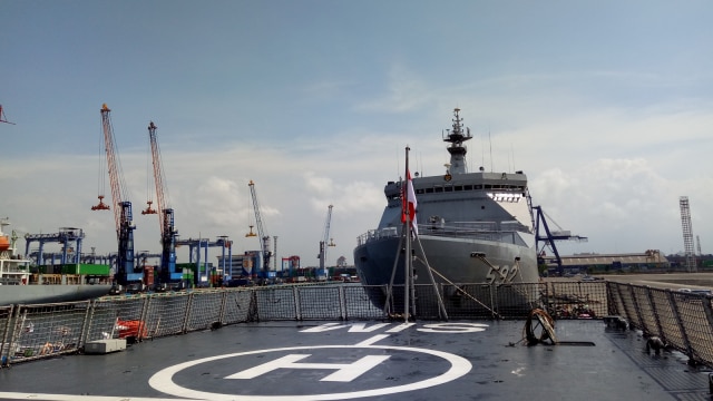 Helipad KRI Iskandar Muda. (Foto: Anggi Kusumadewi/kumparan)