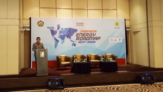 Ignatius Jonan membuka acara energy roadmap. (Foto: Nicha Muslimawati/kumparan)