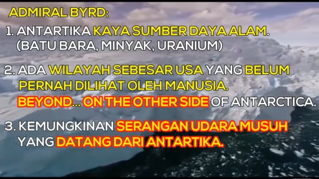 Kata-kata konspiratif Adm. Byrd (Foto: Youtube/ Flat Earth 101)