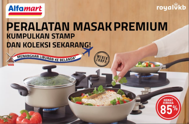 Royal VKB Cookware, peralatan masak premium. (Foto: Alfamart)