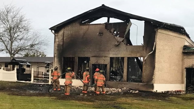 Kondisi masjid yang hangus terbakar. (Foto: Victoria Islamic Center/Facebook)