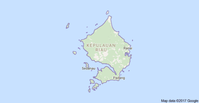 Peta Kepulauan Riau, Indonesia. (Foto: Google Maps)