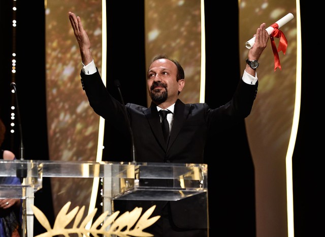 Farhadi di panggung Cannes Film Festival (Foto: Pascal Le Segretain/Getty Images)