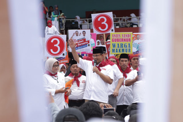 Kampanye akbar Anies Baswedan (Foto: Fanny Kusumawardhani/kumparan)