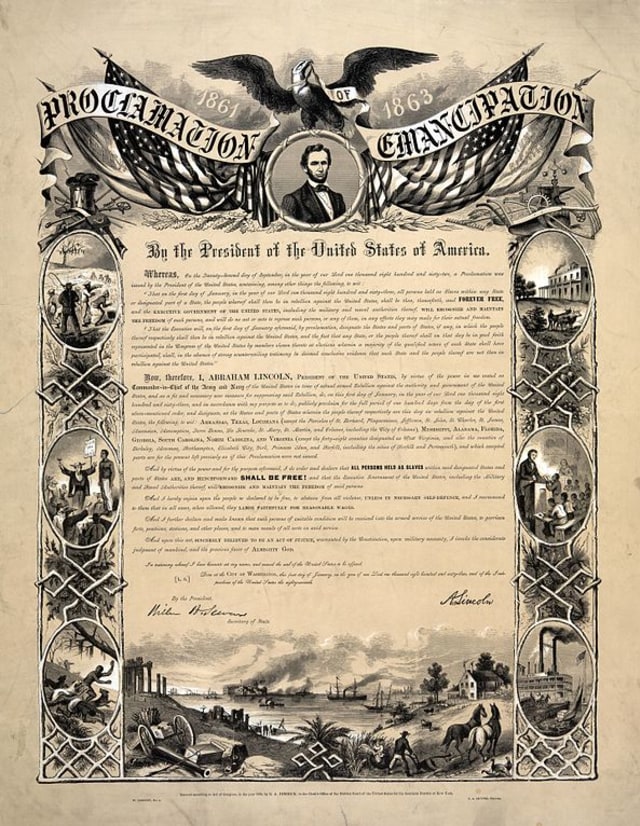 Proclamation of Emancipation (Foto: Commons Wikimedia)