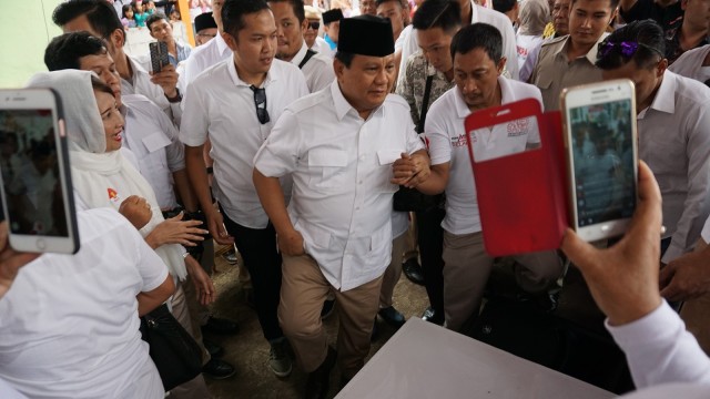 Prabowo saat berkampanye untuk Anies-Sandi. (Foto: Aditia Noviansyah/kumparan)