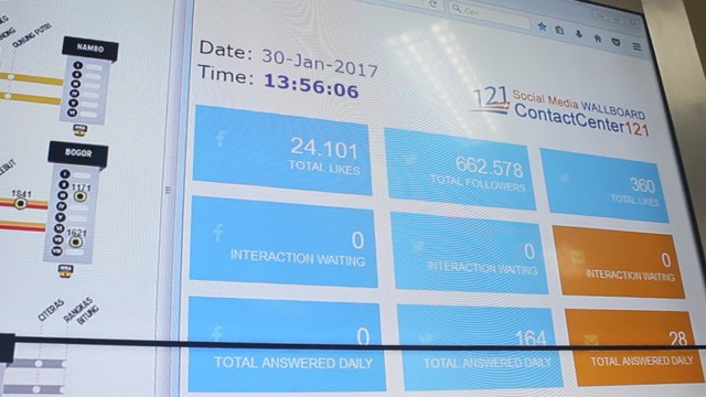 Social Media Wallboard PT. KCJ (Foto: Deanda Dewindaru/kumparan)
