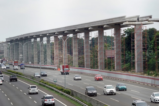 Jalur LRT. (Foto: Aditia Noviansyah/kumparan)