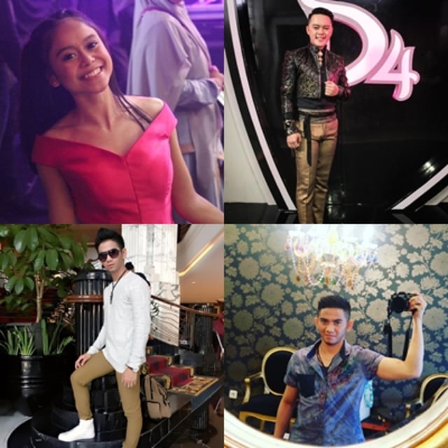 Para penyanyi dangdut millenial. (Foto: Instagram @lestykejora, da2_danang, da2_rizki123, dan @da2_ridho)