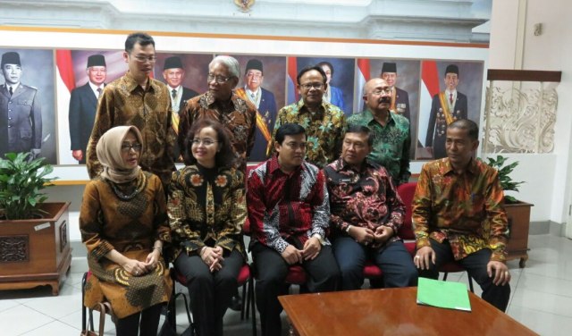 Timsel KPU dan Bawaslu berkunjung ke Istana. (Foto: Yudhistira Amran Saleh/kumparan)