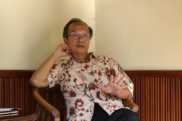 Sarwono, mantan menteri di pemerintahan Indonesia. (Foto: Fanny Kusumawardhani/kumparan)