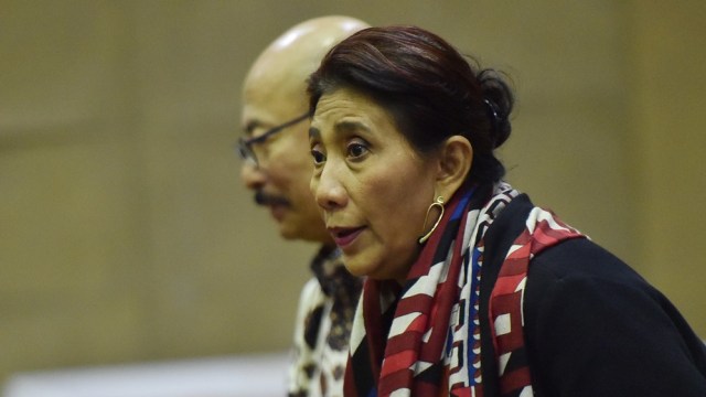 Menteri Kelautan dan Perikanan Susi Pudjiastuti (Foto: Wahyu Putro/Antara)