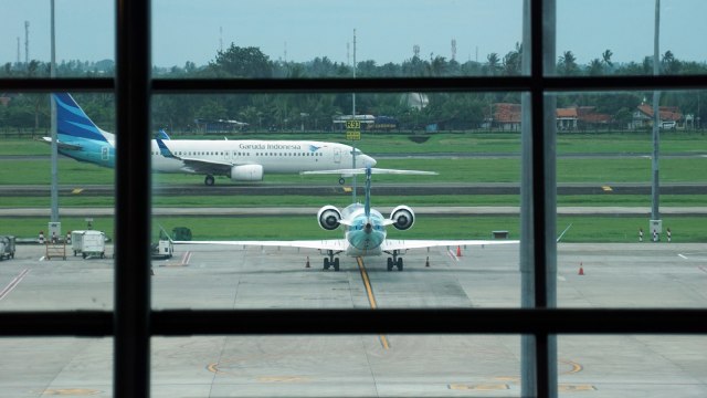 Garuda Indonesia di Bandara Soekarno Hatta (Foto: Aditia Noviansyah/kumparan)