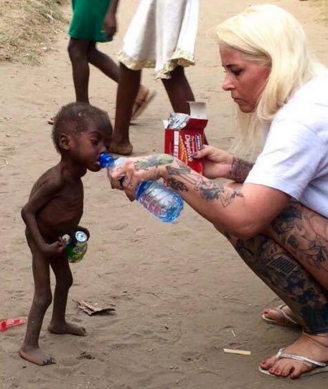 Foto bocah "penyihir" Afrika yang menggemparkan. (Foto: Anja Ringgren Loven/Facebook)