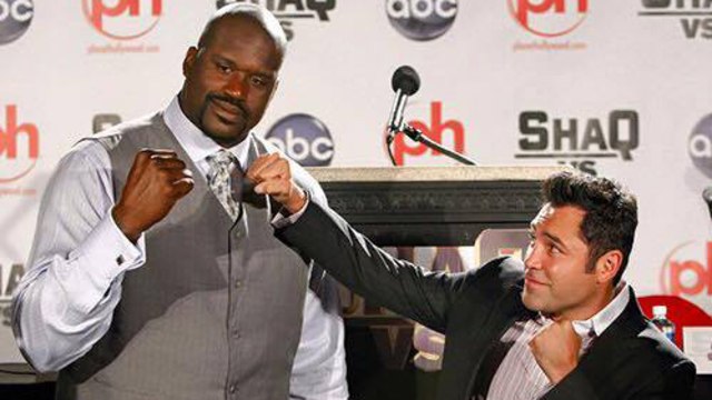 Shaquille O’Neal dan Oscar De La Hoya (Foto: Shaquille O’Neal/Facebook)