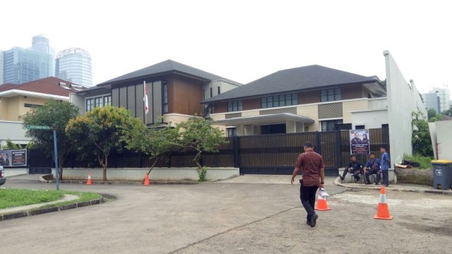 Penjagaan di rumah SBY. (Foto: Nikolaus Harbowo/kumparan)