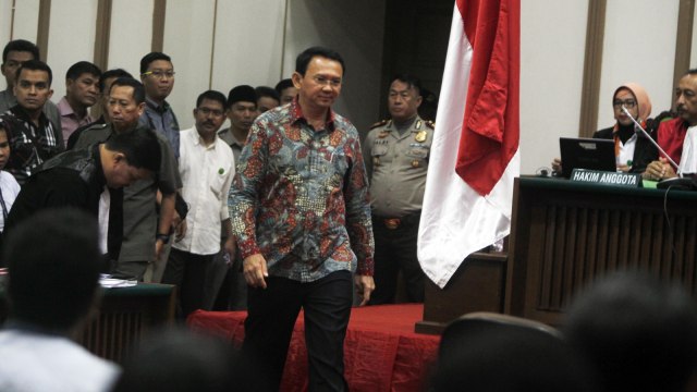 Sidang Ahok ke-9 hari Selasa (7/2). (Foto: POOL/Isra Triansyah)